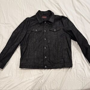 Levi’s Genuine Leather Trucker Jacket Size XL, Rare